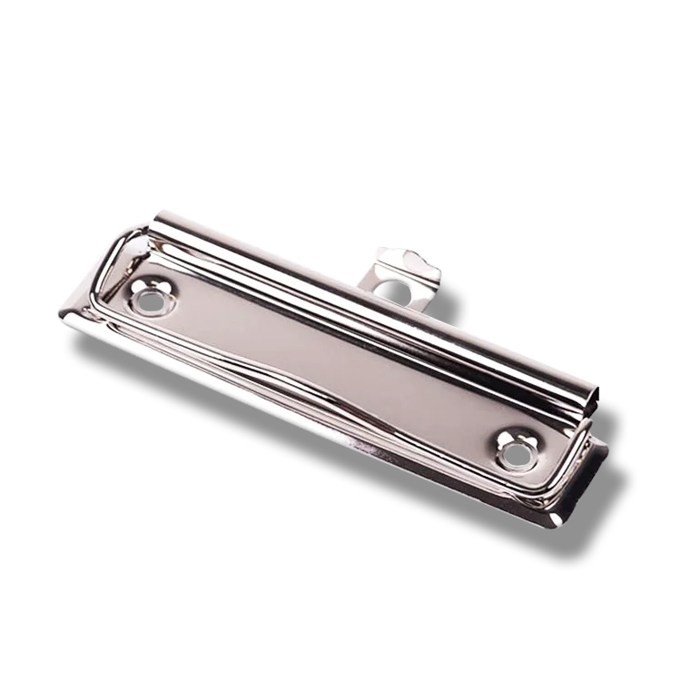 Clipboard clip with hanger and rubber corner 70mm/100mm/120mm length