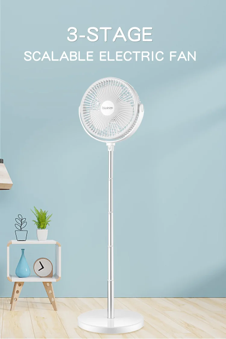 Small Electric Cordless Table Fan Rechargeable Wireless