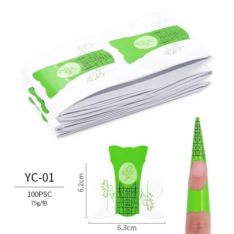 
Many Shape Custom Design Nail Forms Accept Private Label For Acrylic Nails(100pcs/bag) 