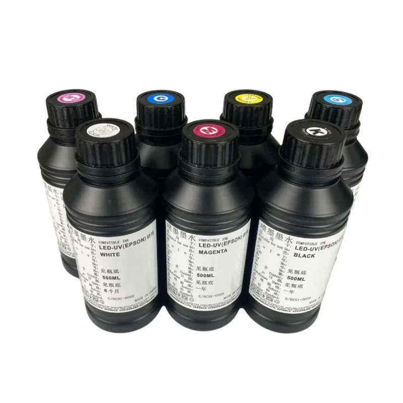 УФ-чернила для Epson led УФ трафаретная печать чернила тиснения стекла металла дерева акрила