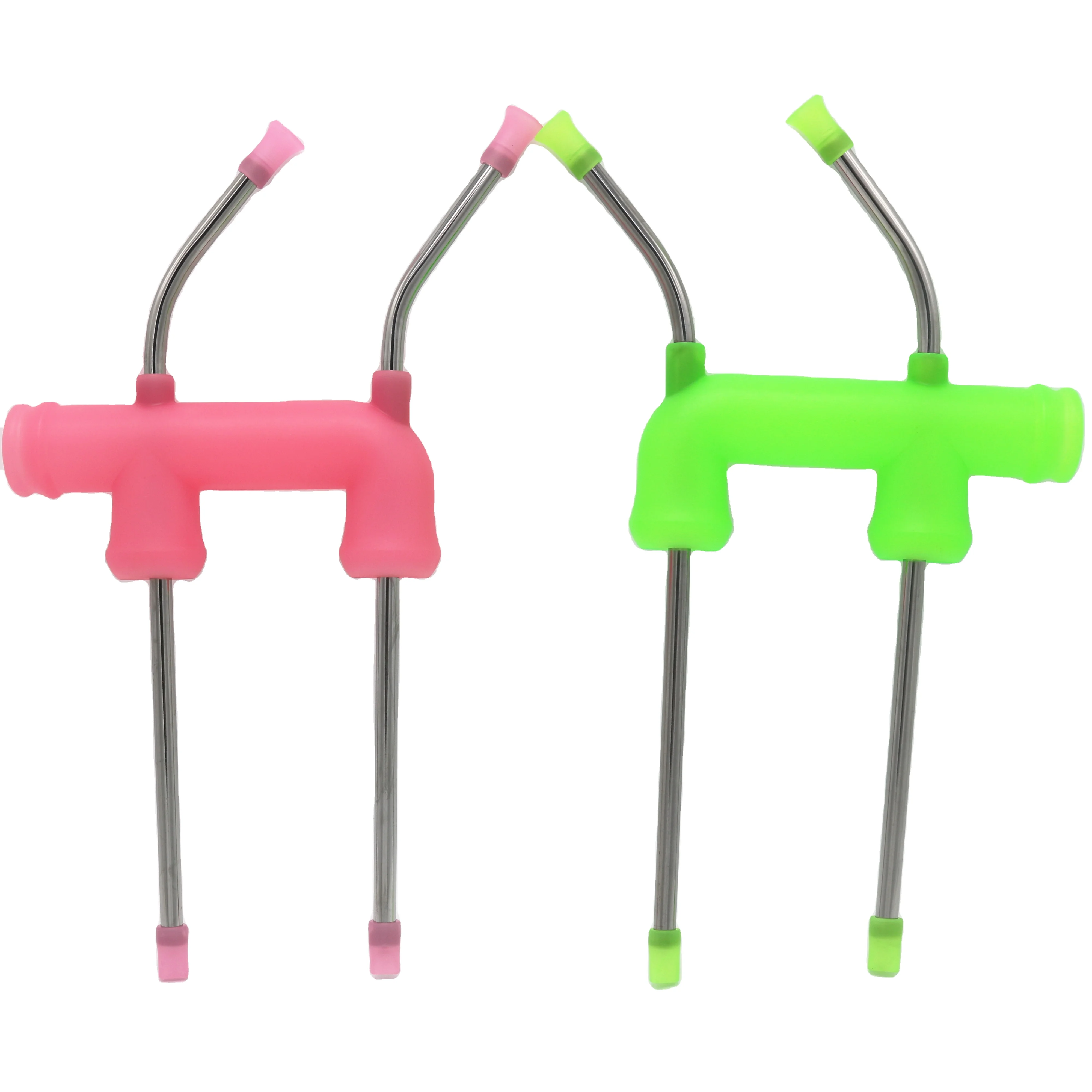 2021 wholesale price double bottle beer snorkel drinking tool for party