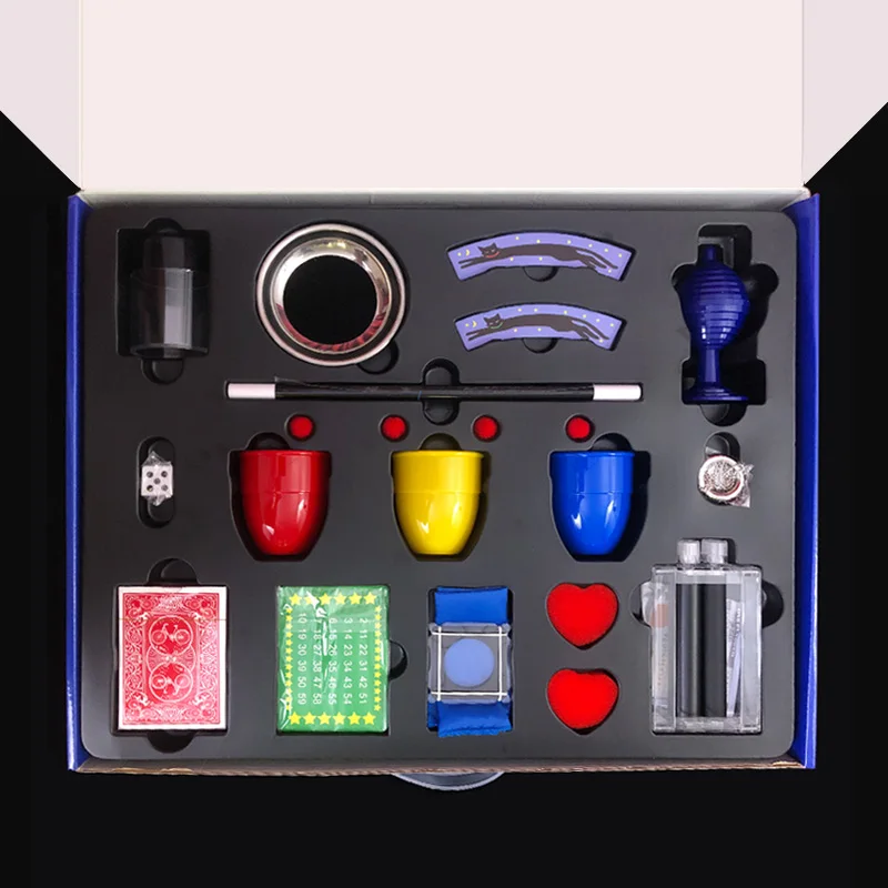 Funny Magic Props Set For Kids Children Magic Tricks Toy Beginner Exciting Magician Tricks Performance with Instruction Gift Box