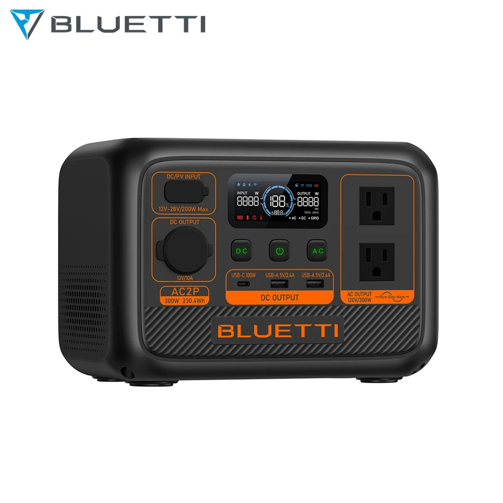 BLUETTI AC2P EB3A портативная электрическая литиевая аккумуляторная Солнечная генераторная станция мини для дома 500 Вт