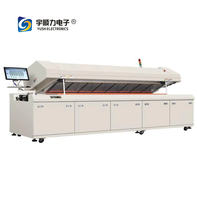 Online Automatic Hot Air 8 zones SMT Reflow Oven M8 PCB Motherboard Soldering Machines