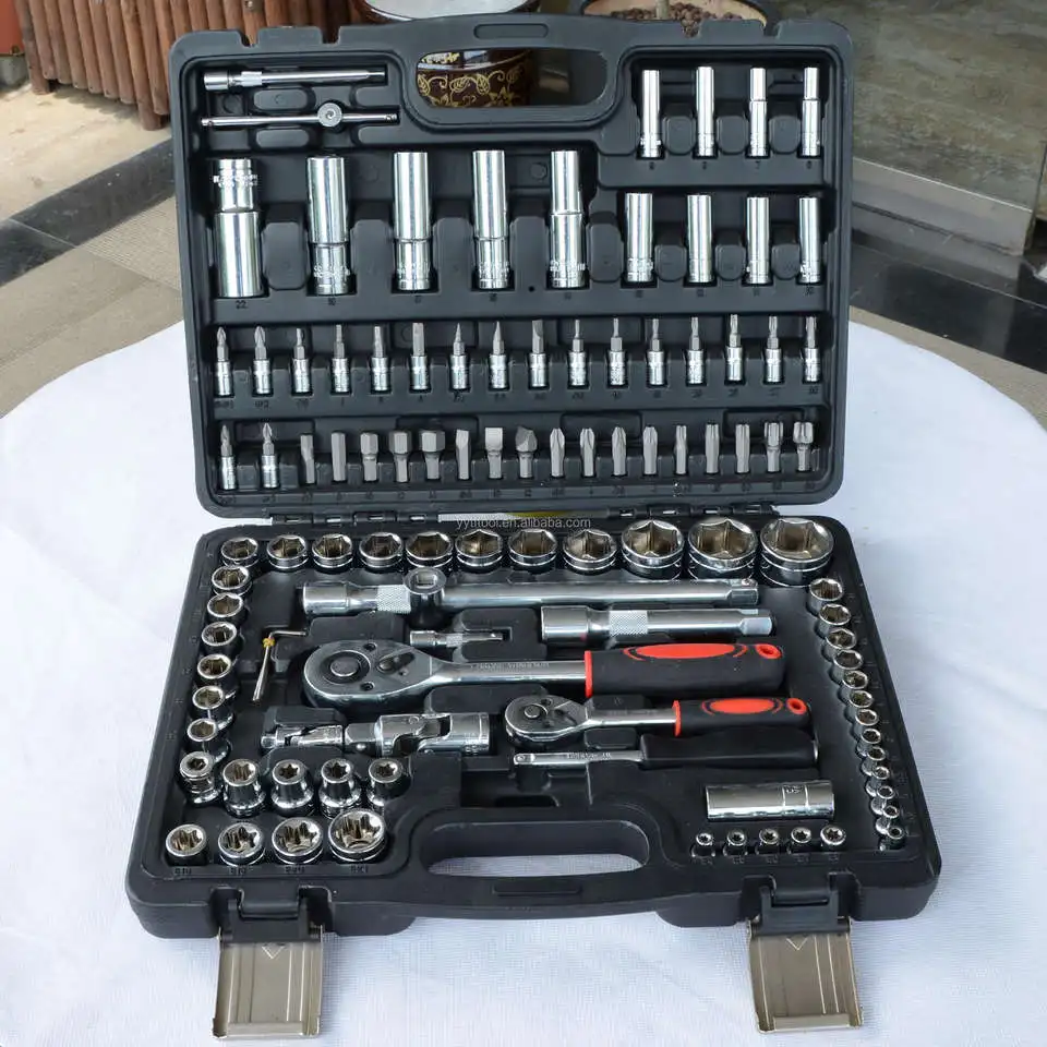 Cheap price 108pcs socket wrench set hardware hand tools for auto repair