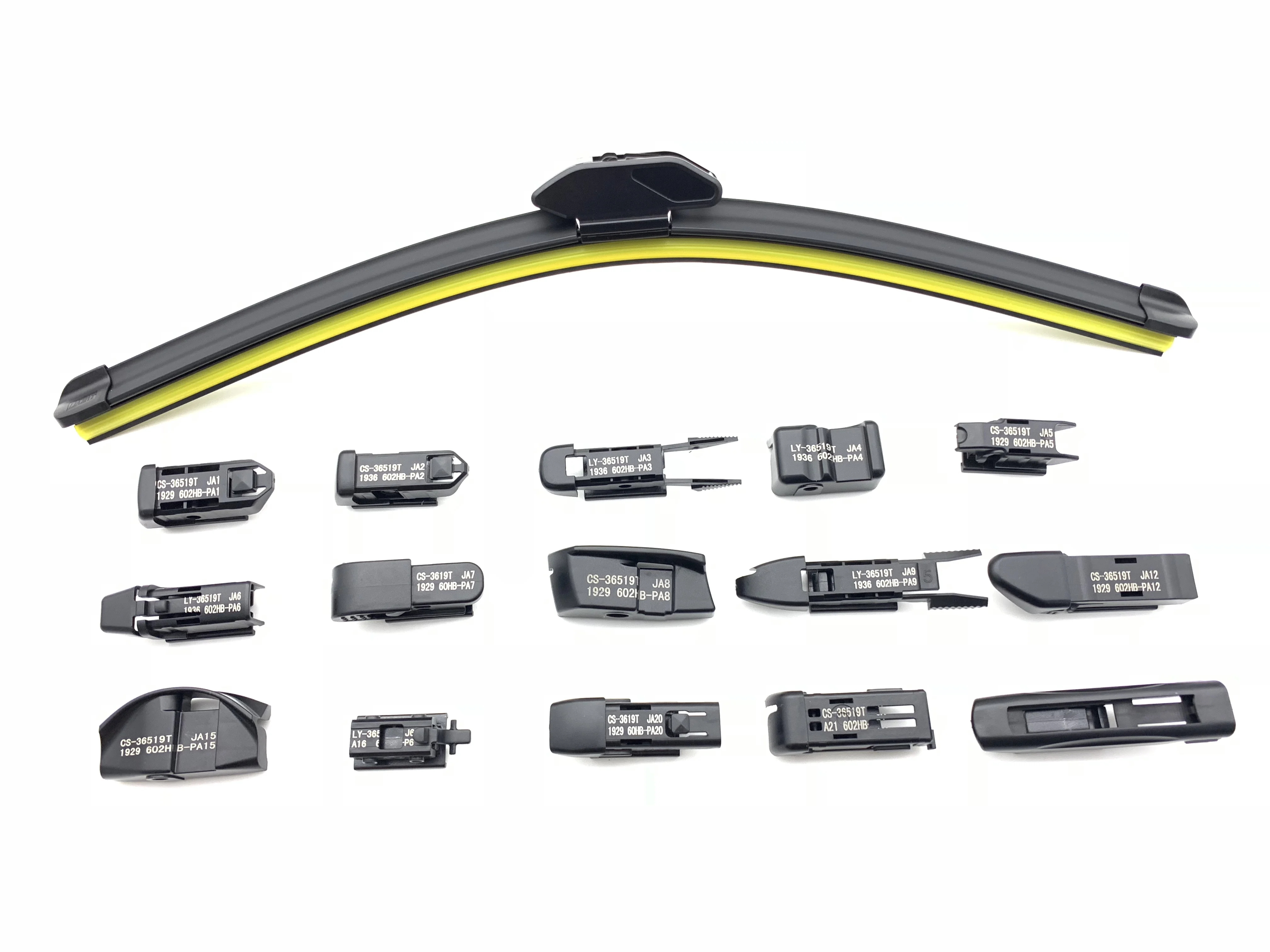 Kction manufacturer  front soft windshield multi wiper blade 14 inch 32 inch private label according to the original car design