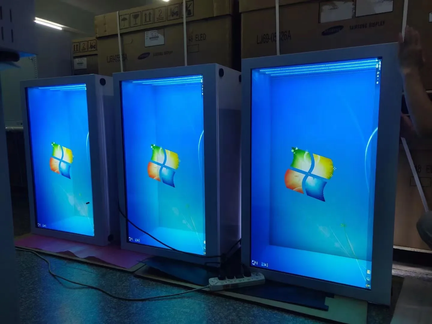 49/55/65/75/86 дюймов 3D LCD рекламный прозрачный ЖК-дисплей с