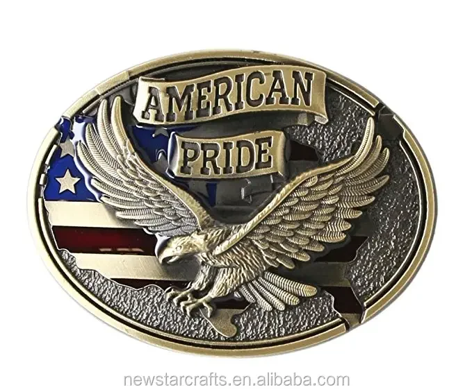 Western style custom metal belt buckle