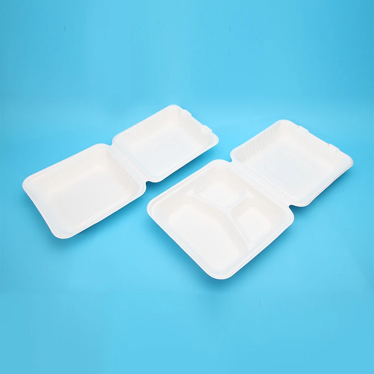 Compostable материалы Sugarcane Bagasse посуда раскладушка
