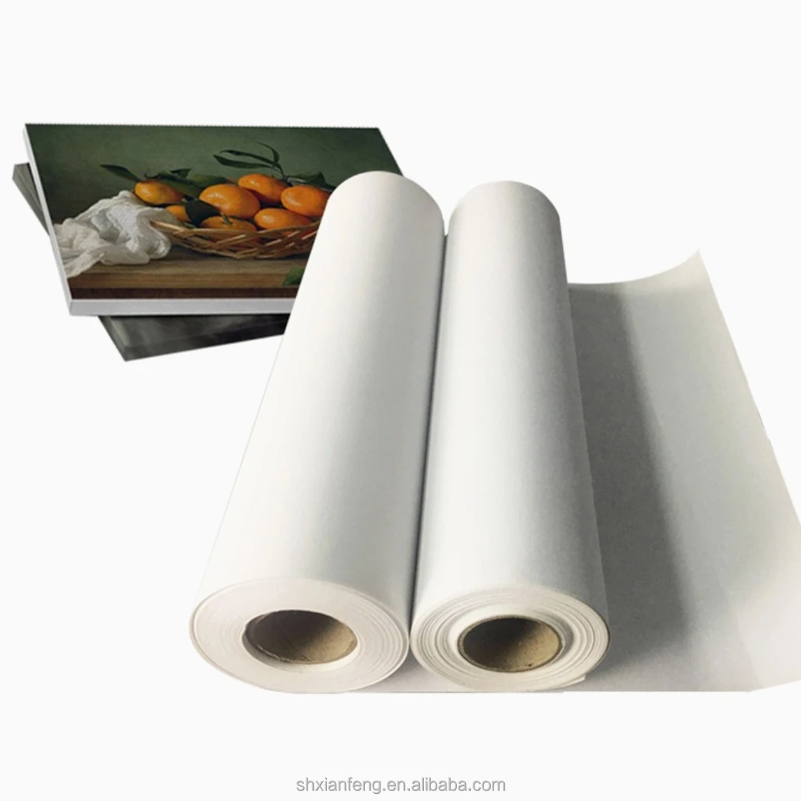Hot Sale Digital Printing Inkjet Canvas Roll Polycotton Matte / Glossy Inkjet Canvas Roll for Advertising and Painting