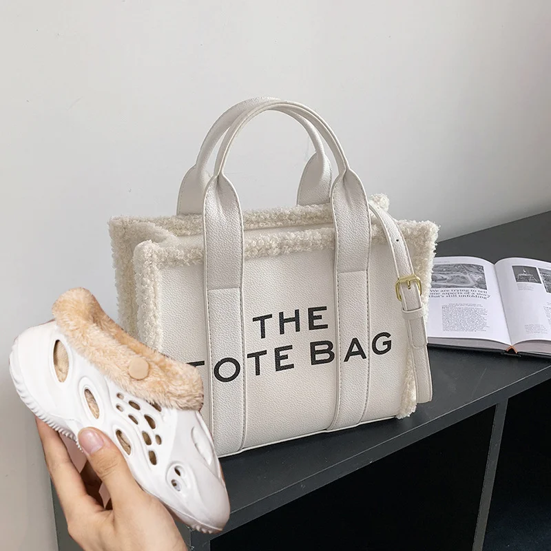 Custom Plush Purse Women Fashion Designer Shoes And Hand Bags Sets Crossbody Bag Unisex Slides Slippers