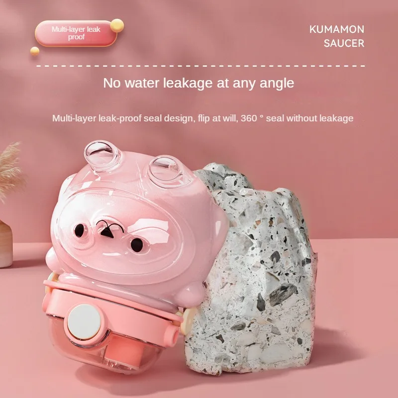 Новый продукт двойная Питьевая детская бутылка для воды Милая панда медведь чашка 1000 мл пластиковые бутылки плюшевый мишка