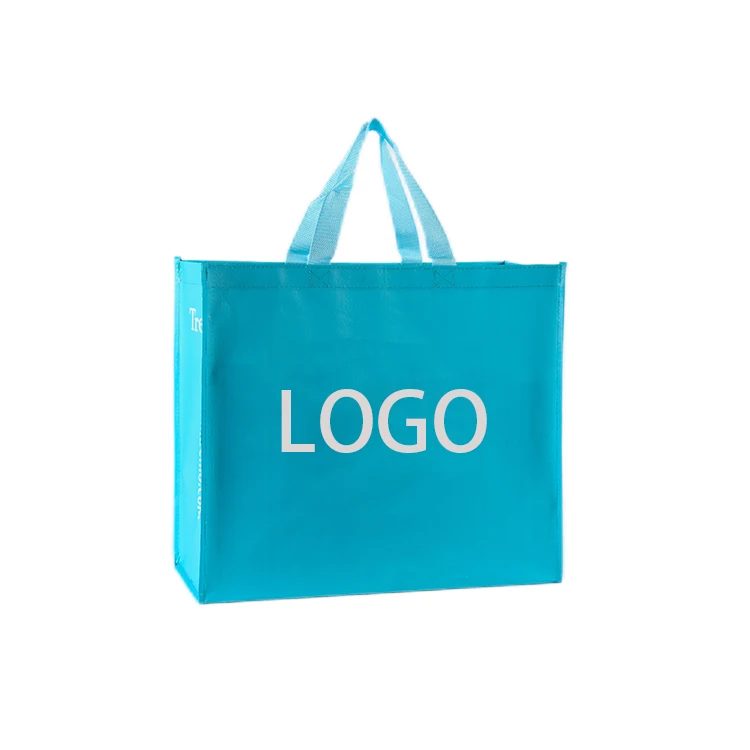 Customized reusable tote shopping bag recycled eco non woven bag with logo