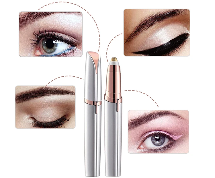 Инструменты для удаления волос на лице, электрический триммер для бровей, машинка для макияжа, бритва для женщин