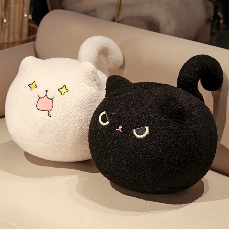 New Popular Cartoon Cat Pillow Cat Cushion Expression Cat Home Decoration Plush Toy