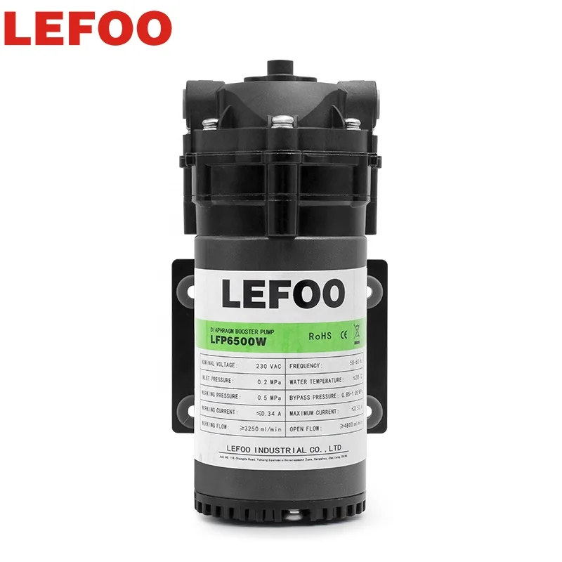 LEFOO 230v 500gpd diaphragm small water pump for RO System ro water booster pump water diaphragm booster pump