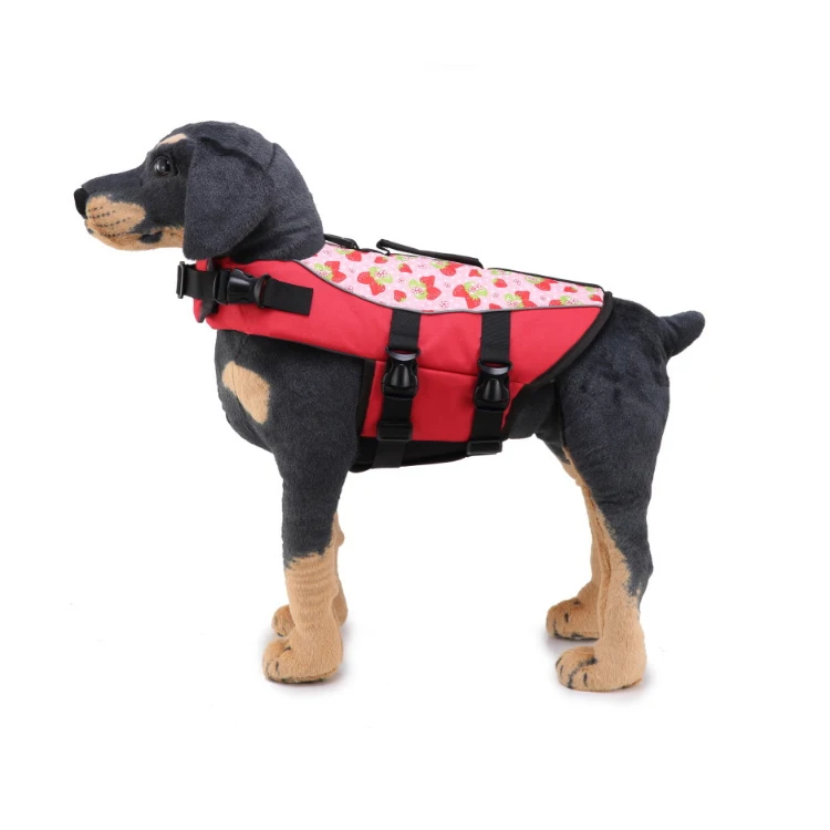 Wholesale Pet Floatation Vest Saver Swimsuit Soft handle Dog Lifejackets for Water Safety