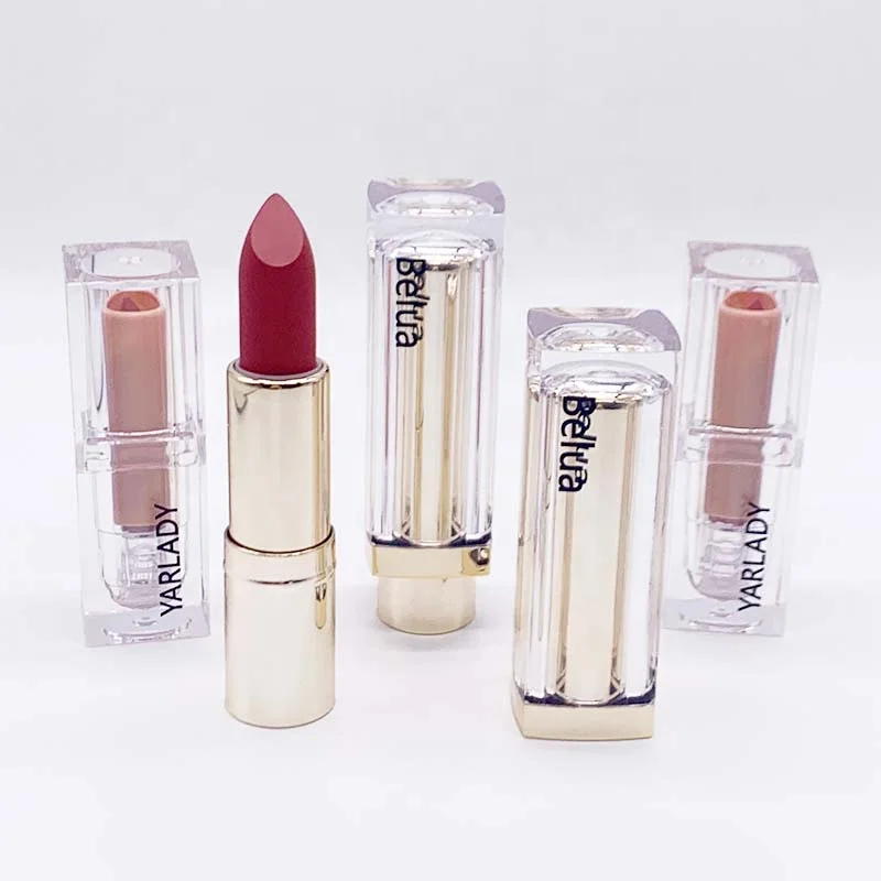 
New Arrival Hot Selling Square Or Round Crystal Tube Super Stay Matte Sparkle OEM Solid Lipstick 