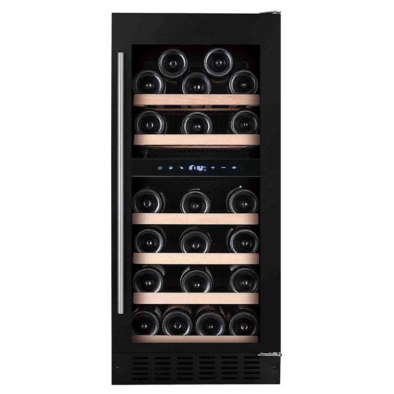 Vinopro 88L умный винный холодильник Электрический Двухзонный компрессор 32 бутылки охладитель вина для гостиничного использования