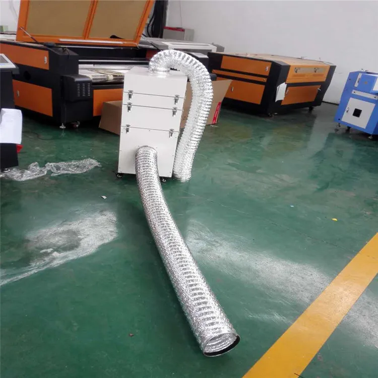 Лазерный гравировальный станок с дымовым фильтром