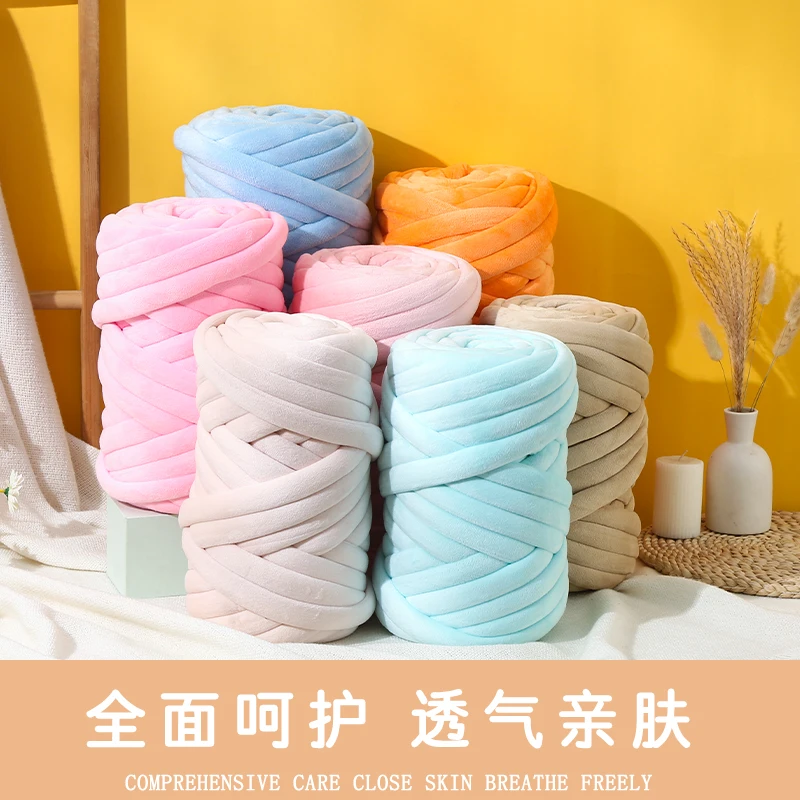 HENY chunky hand knitting yarn diy 2.5cm diameter finger yarn making blanket pet nest yarn