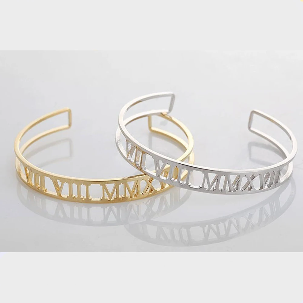 Gold Stainless Steel  Letter Name Bracelet Bangle Women  Heart Personalized Nameplate Bangles Custom Jewelry Gift