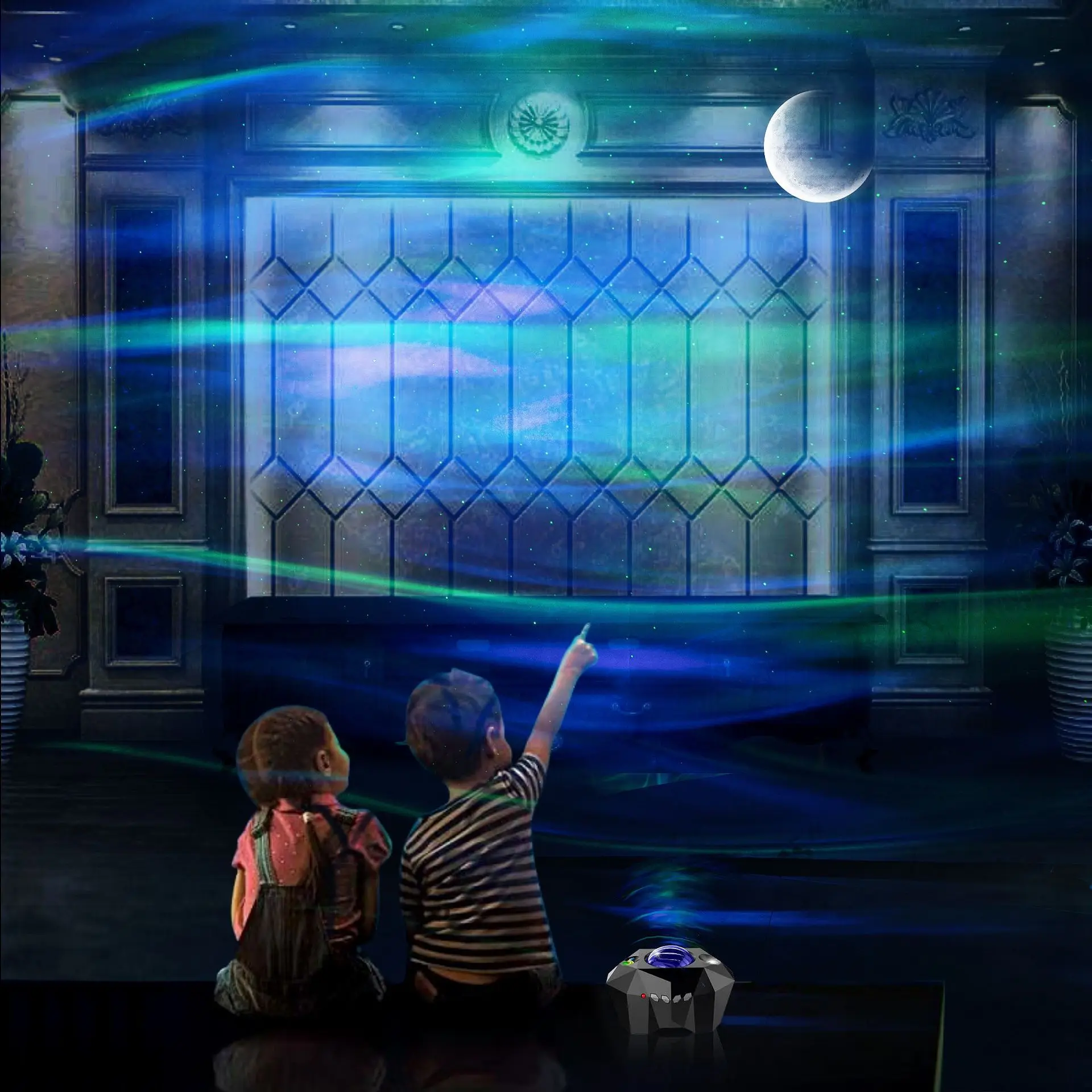 New Invention Sky Light for Kids Adjustable Aurora Borealis Water Pattern Galaxy Projector