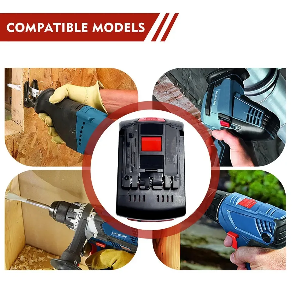 Upgrade Package Replacement 18V 6.0Ah Battery Pack for Bosch 18V Power Tools Battery BAT610 BAT611 BAT619 for Bosch battery