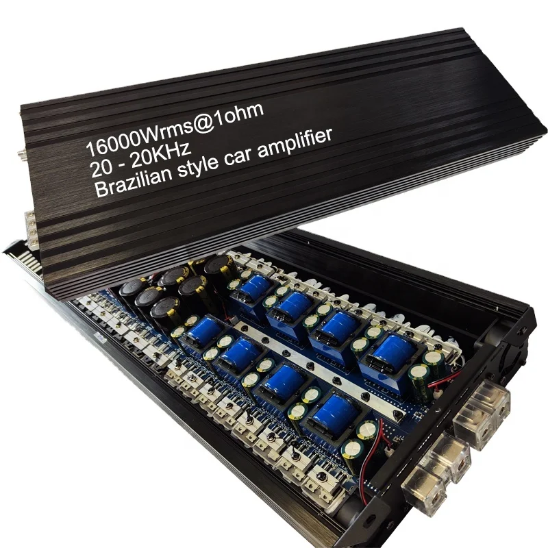 Brazilian style car amplifier 16000Wrms big power mono block car amplifier for car audio