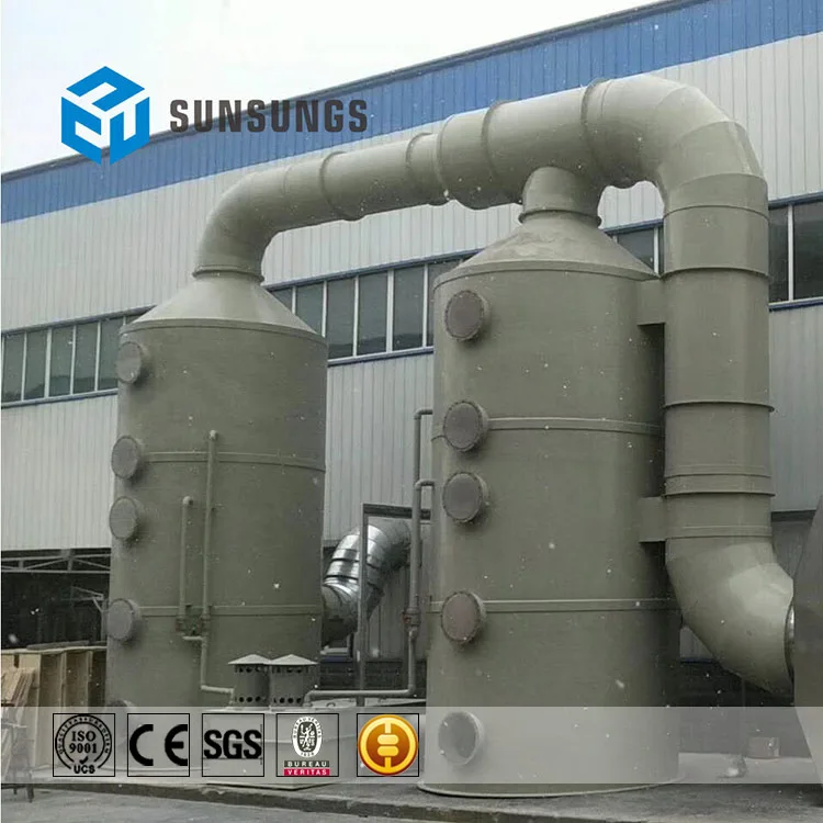
PP/FRP spray tower and scrubber with large air volume 