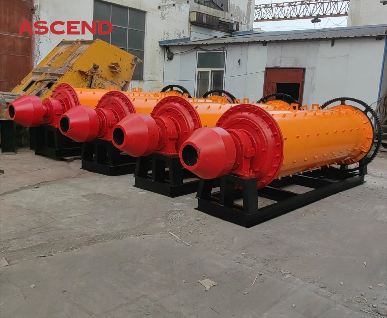 gold copper silver lead ore powder making ball mill crusher machine 900x1200 900x1800 model with 0.5 1 1.5 tons per hour