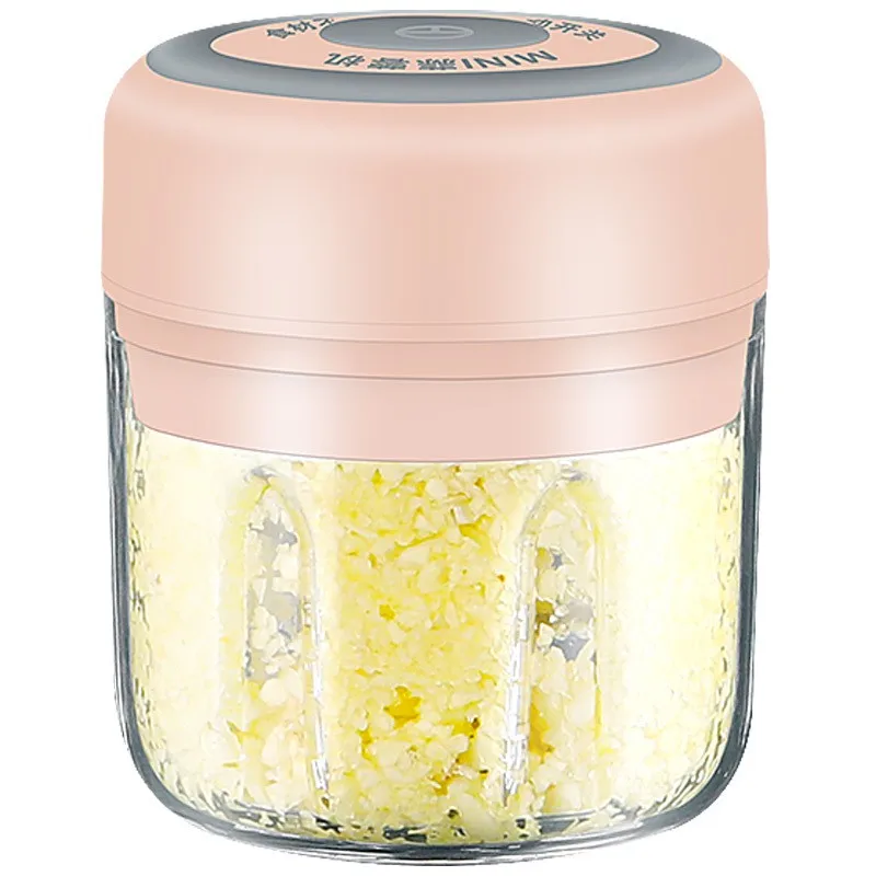 Amazon hot selling USB rechargeable electric garlic press household mini Chopper Blender Food Processor for vegetable and meat