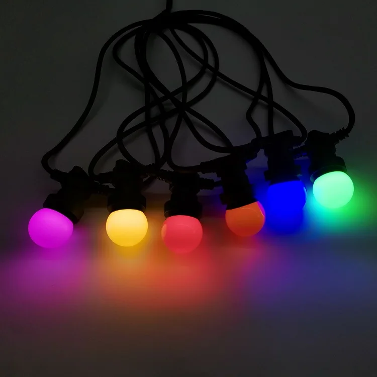 Outdoor Connectable Festoon Lighting Waterproof 50m 100m Commercial Festoon Belt Lights E27