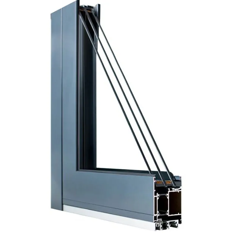 Paraguay fashion Designs frame profile black color narrow glass sliding aluminum doors profile