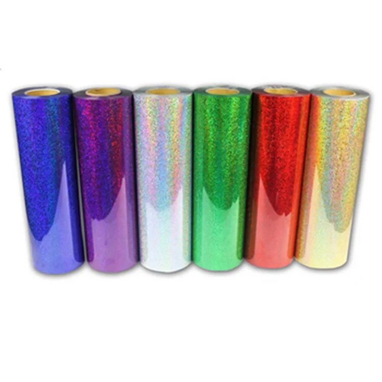 YuanFan Holographic hard metal laser plotter heat transfer vinyl roll ironing vinyl heat transfer film print transfer