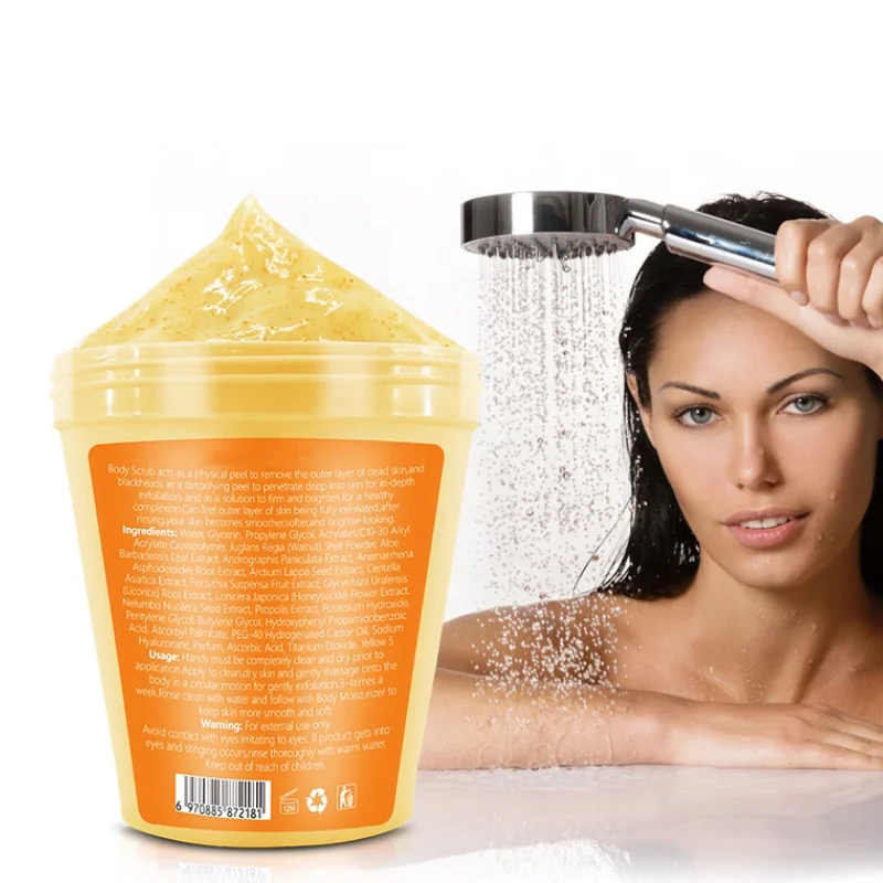 gold body scrub VC Niacinamide Peeling Chicken Skin Exfoliating Cleansing Body