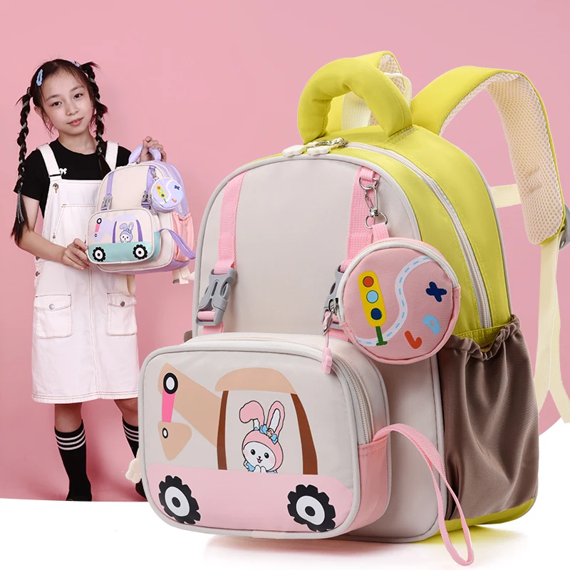 school supplies lovable students school bags for girls kindergarten backpack kids boys beautiful cartoon character schoolbags
