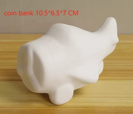 Shark coin bank Helicopters coin bank wholesale custom unpainted ceramic bisque Ceramic Bisque ready to paint