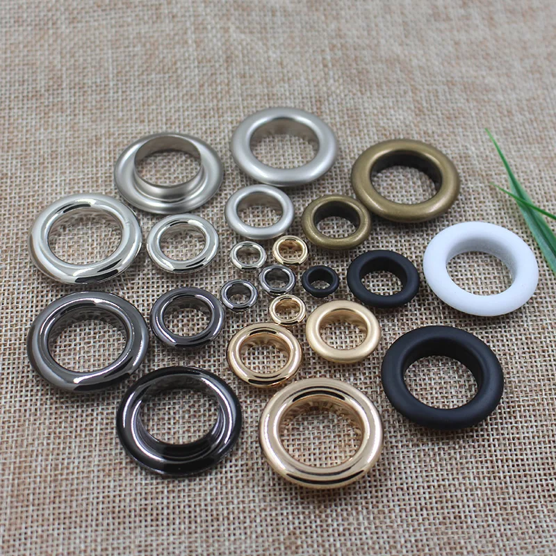 Wholesale Combined Punch Garment Round Cowboy Silver Metal Eyelet For Clothing
