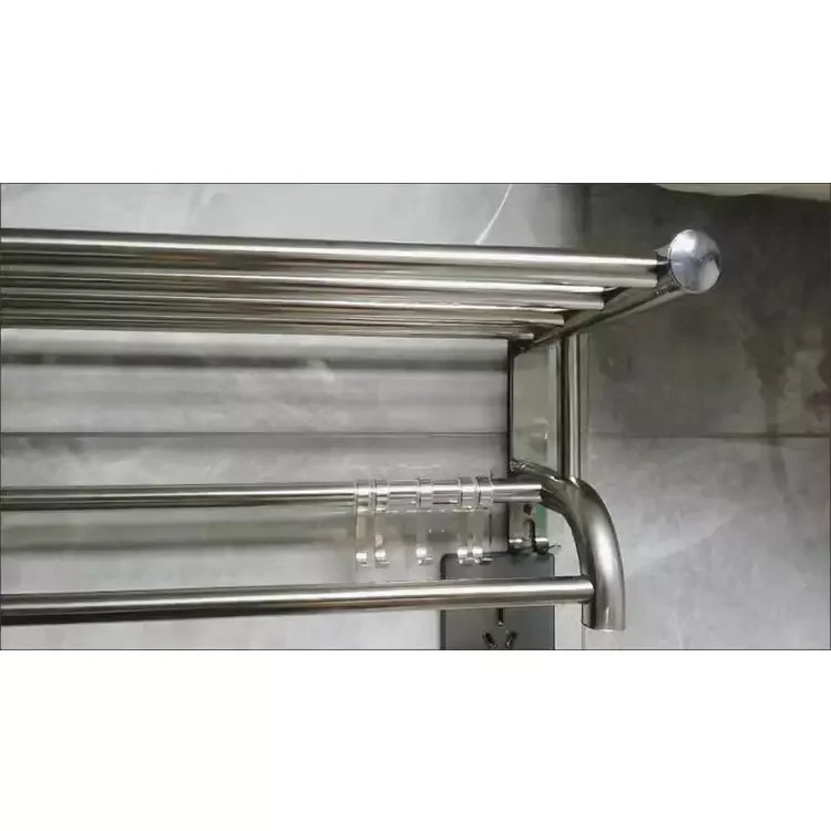 Rack 304 Bathroom Stainless Steel Towel Rack Set Device Rack Wall Hanging Bathroom Hanger