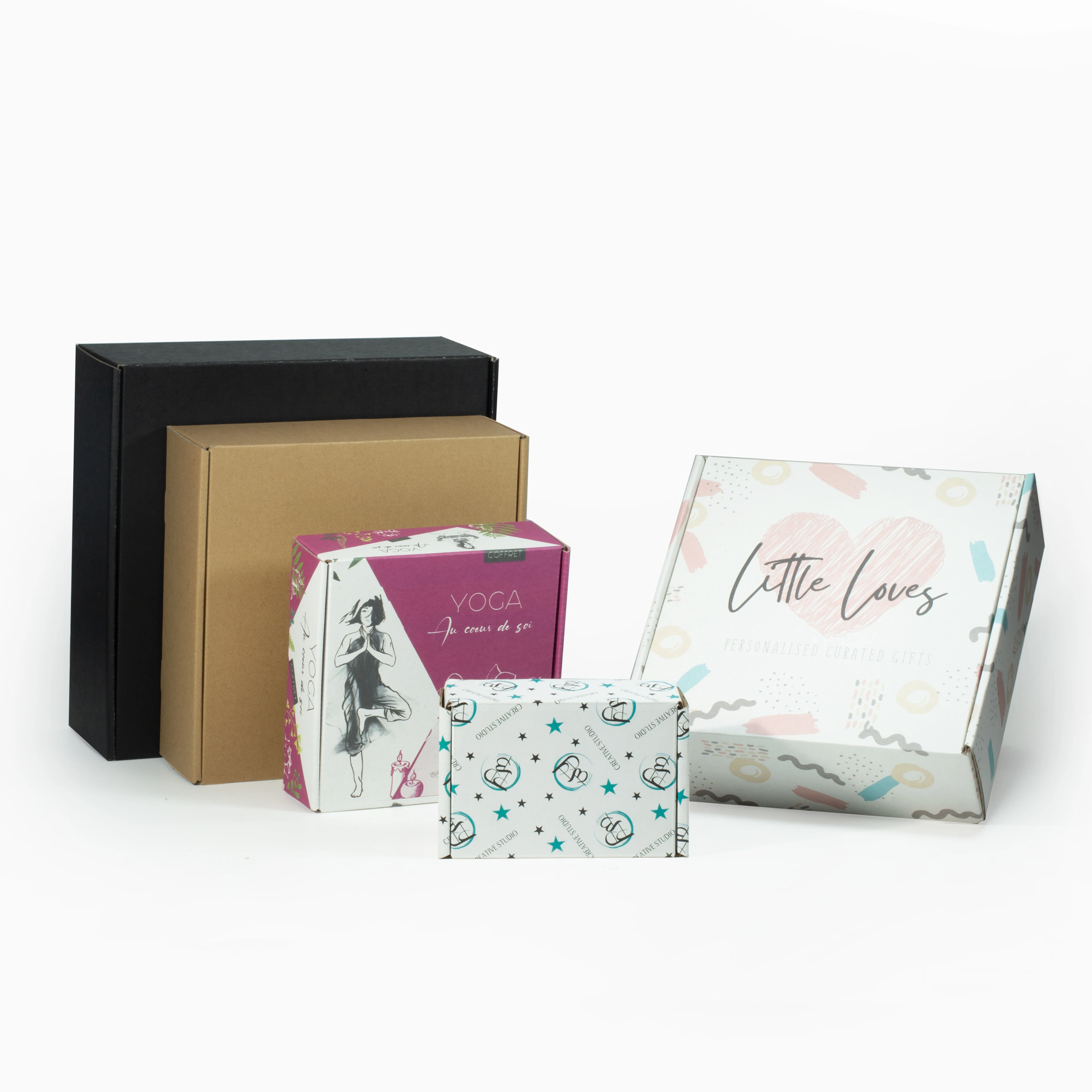 Customized Eco Friendly White Print Free Design Premium Cosmetic Makeup Shipping Box