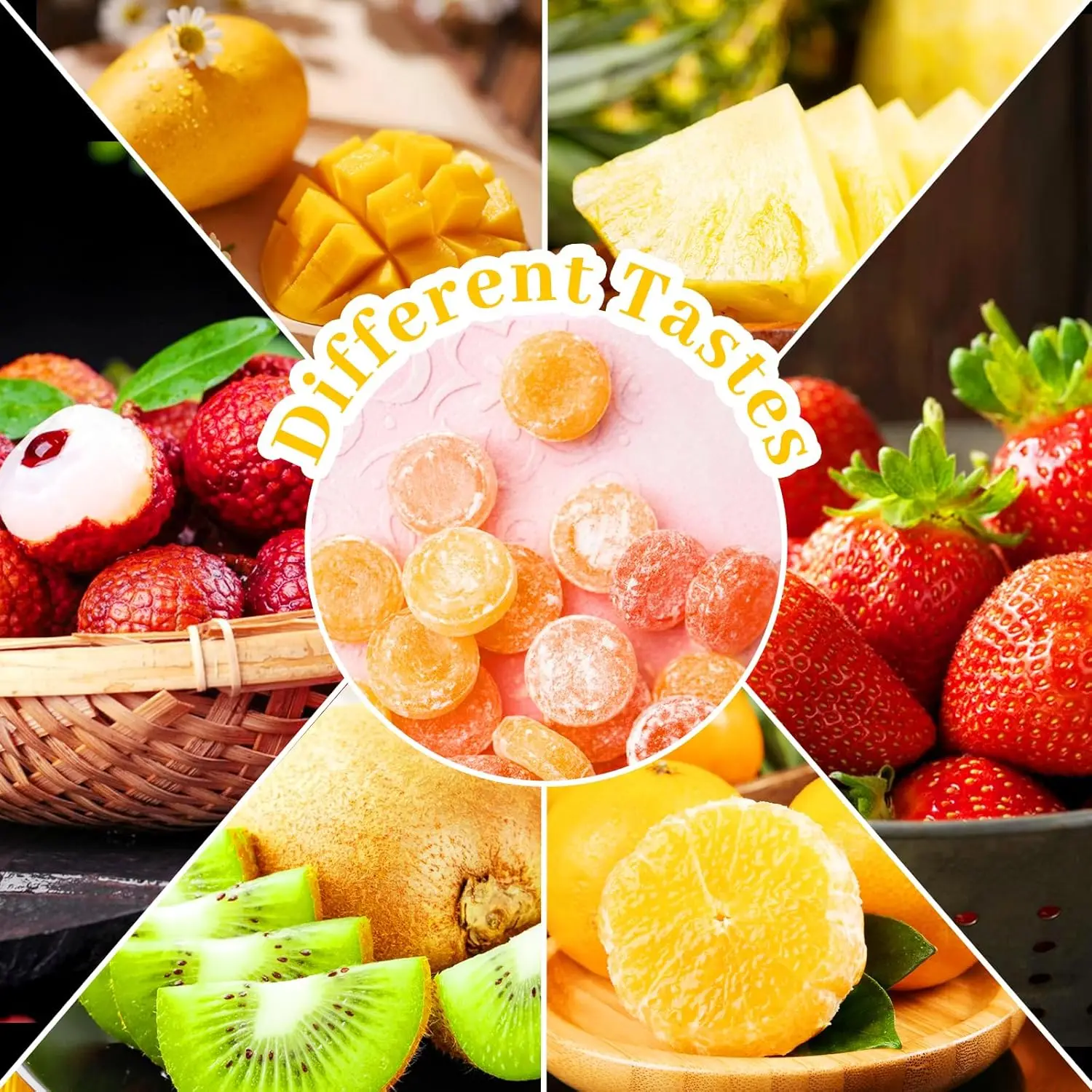 Round Candy Molds Silicone Molds for Hard Candy, Gummy, Caramels, Chocolate, Ganache, Ice Cubes, 220 Cavity