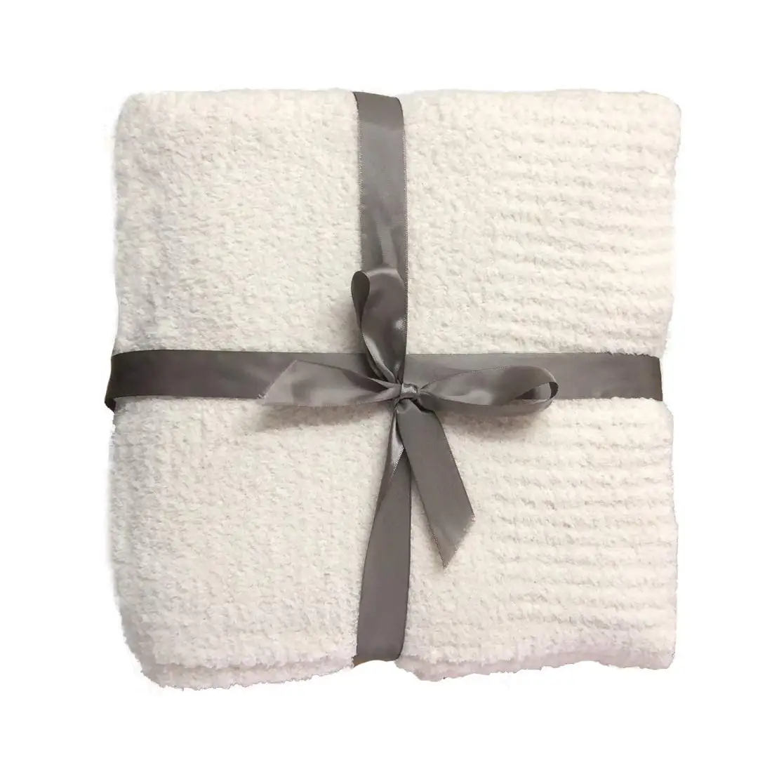 High Quality brushed polyester knitting fabric for blanket chunky knit blanket organic baby knit