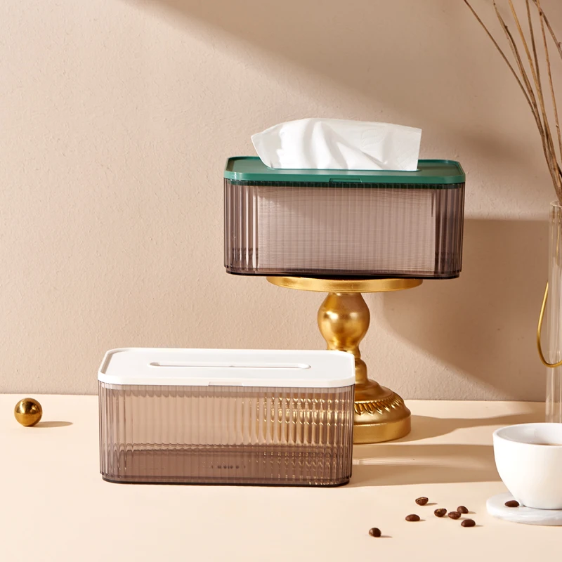 Nordic Style Simple Popular Home Living Room Use Plastic Custom Tissue Holder Tissue Box