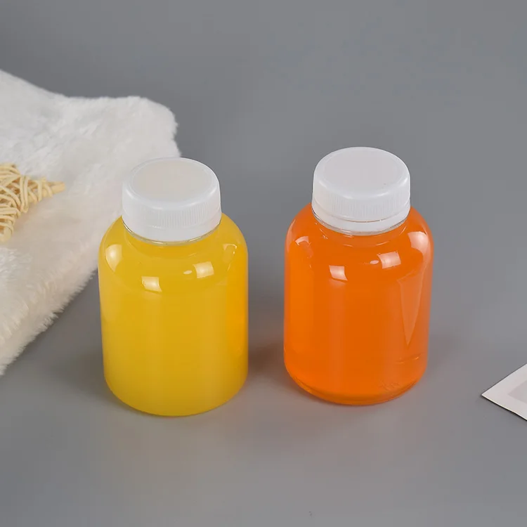 Wholesale 16 oz Empty BPA Free PET Plastic Beverage Juice Water Bottles with Cap