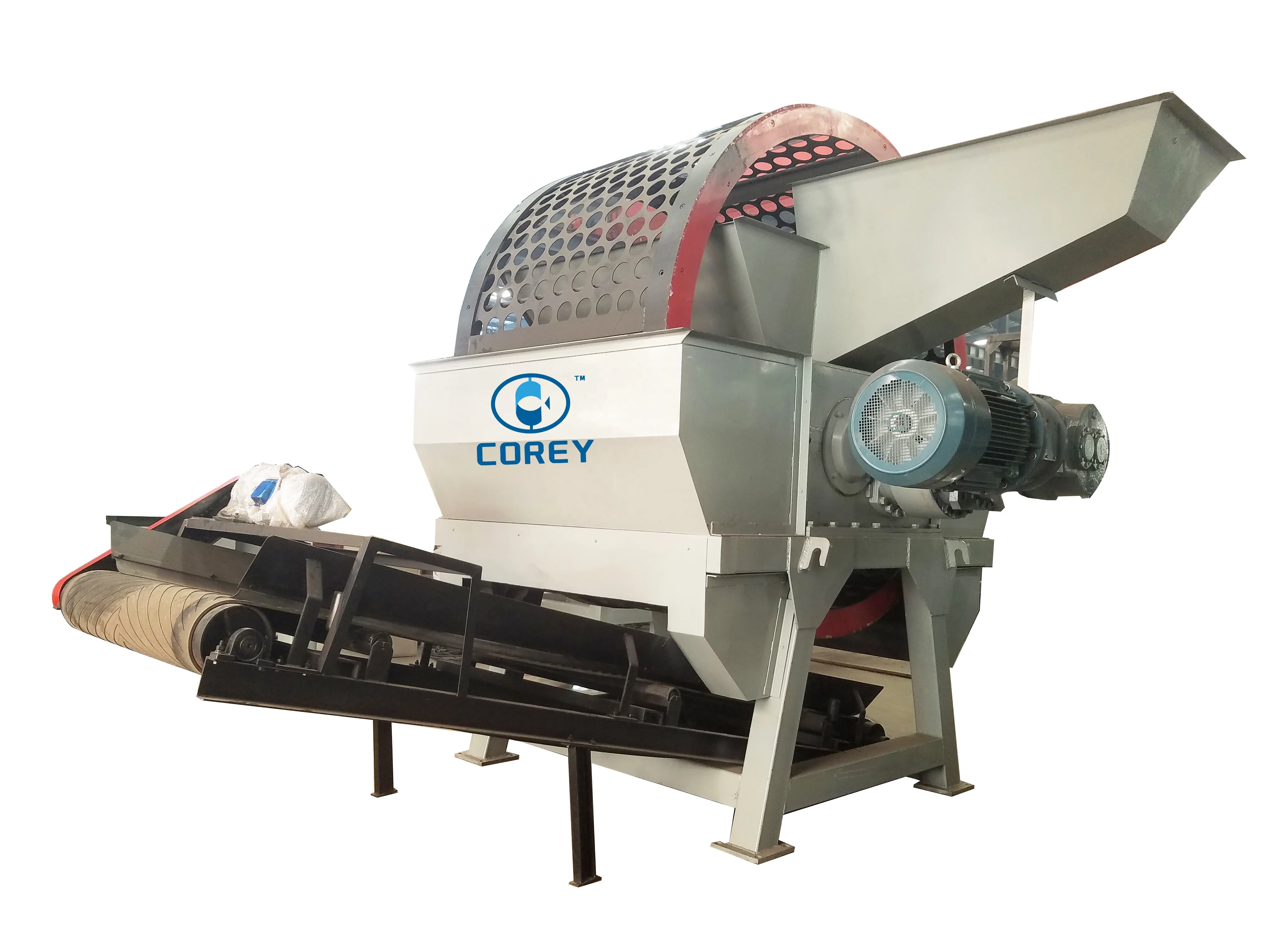 New upgraded products Automatic Tire Recycling Crumb Rubber Machine Tire shredder waste tyre shredder in Rubber recycling plant