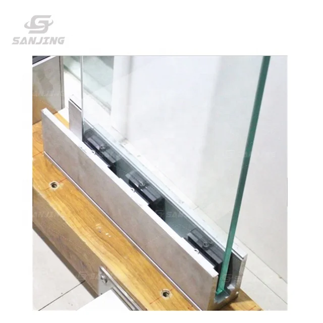 aluminium profile for glass railing glass railing clamps frameless glass railing