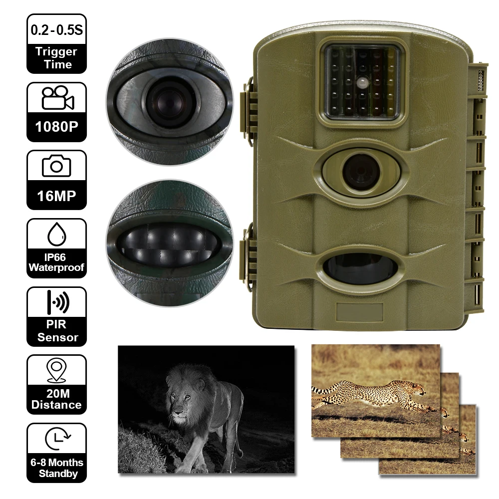 Game Deer Hunting Wild Game Camera Night Vision Bestok Solar Panel Hunting Trailcam 20MP Wildlife Mini Trail Camera