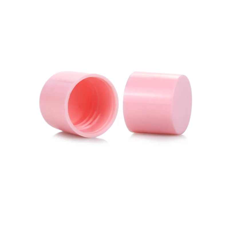 Customized 20/410 Plastic Pink Screw Cap Wholesale Smooth Screw Cap For Cosmetic Bottle