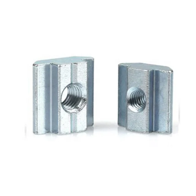 Galvanized T-Slot Hardware 40 Series Connection Slide-In T-Nut for Bosch Profile